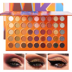 45 Shades Eyeshadow Palette, Highly Pigmented Colorful Collection Makeup Palette, Matte Shimmer Metallic Glitter Eye Shadow For Long Lasting Eye Make Up springtok