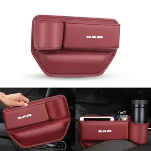 Car Seat Gap Organizer Multifunction Console Crevice Filler Side Storage Box with Cup Holder For Dodge SRT Ram Journey Charger Challenger Caliber Durang Auto Accessories