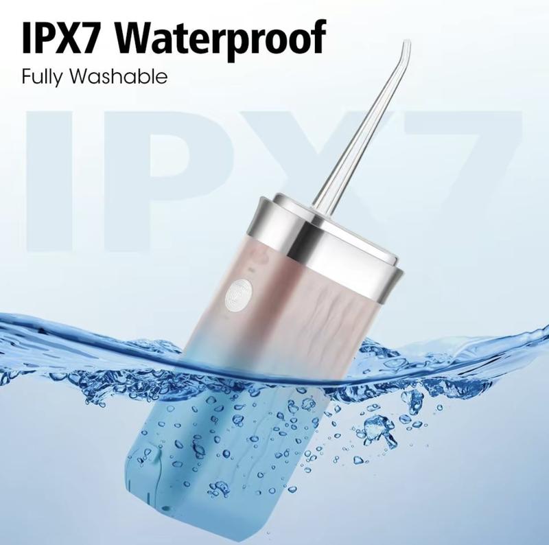 Oral Irrigator Water Flosser 3 Modes Deep Clean 180ml Tank IPX7 Waterproof Low Noise Travel Durable Cleansing