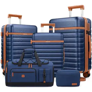 UKEIN 5-Piece Luggage Set - Synthetic Polycarbonate Hardshell Carry-Ons with 4 Wheels 360 Rotation, TSA Lock, for Adults' School & Travel Use #Summervibes