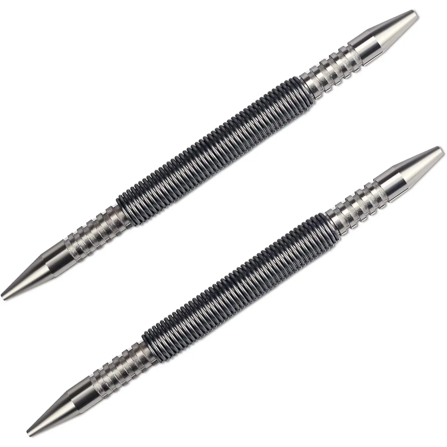 2 count Dual   Setter Spring Loaded  Set Spring  Punch Hammerless Tool Kit 3/32?& 1/8? Tools 3500 PSI Striking Force Counter Punch