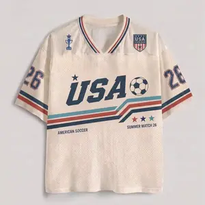 USA Soccer Jersey Shirt, Retro Stars and Stripes Tee, Custom Name & Number Football Jersey, Soccer Fan Game Day Gift