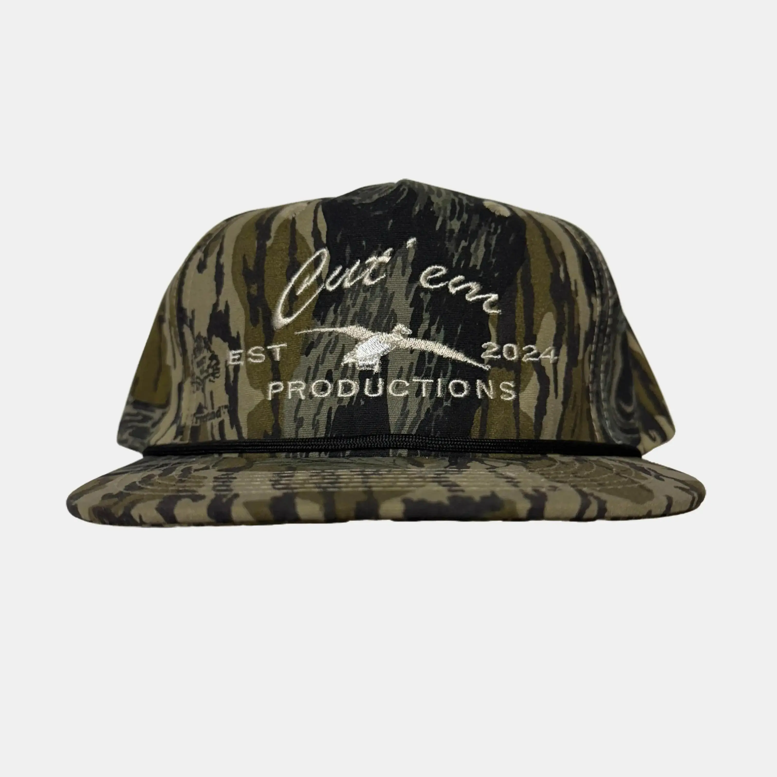 Cut'em Productions Mossy Oak Treestand Hat All Seasons Camouflage Design EST 2024 Snapback Cap for Outdoor Enthusiasts