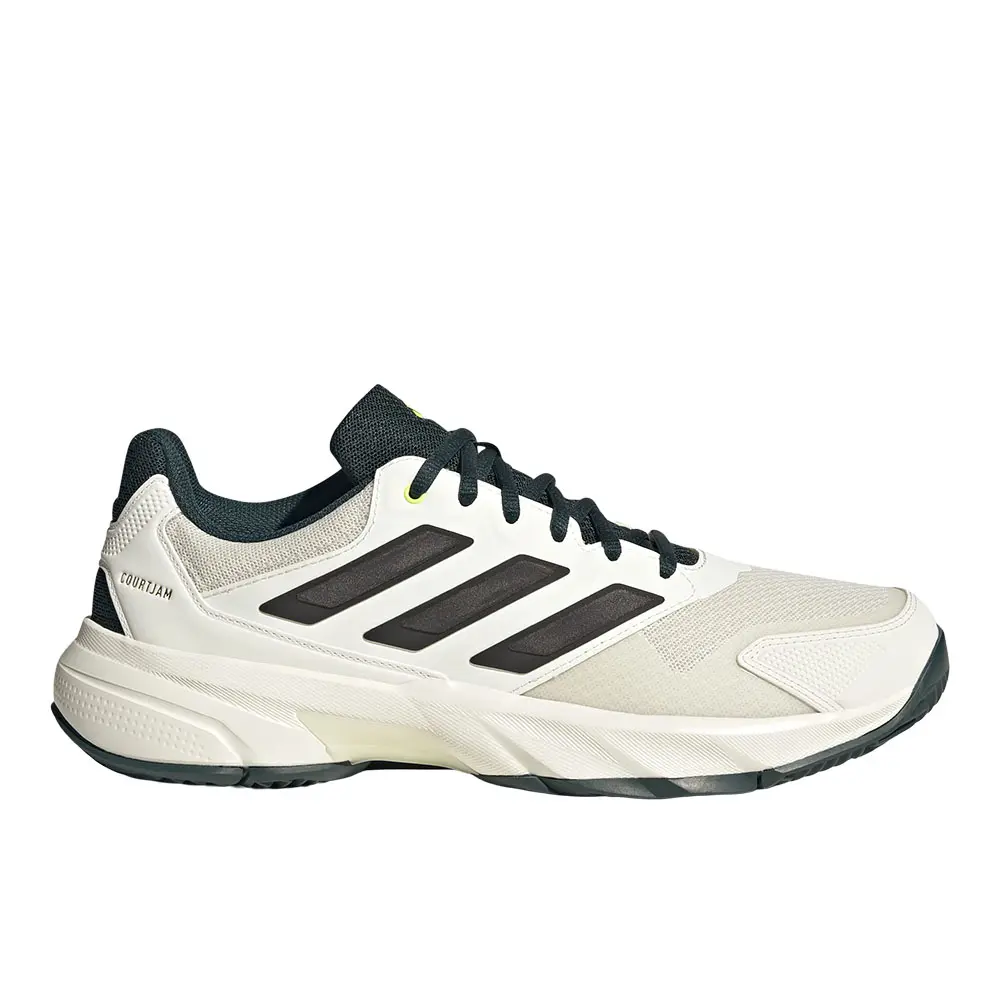 adidas Mens Courtjam Control 3 Tennis Sneakers Shoes - Off White