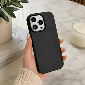 1PC Plain Smartphone Casing - Soft & Skin-Friendly, Military-Grade Shockproof Protection - Cellphone Handheld Accessories for iPhone 17 Pro Max, 16, 15, 14, 13, 12, 11