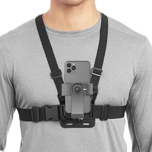 Car Phone Holder, Car Phone Hanging Strap, Above 120 Rotation Adjustable Chest Strap Car Phone Mount, Universal Smartphone Holder, Cell Phone Mount