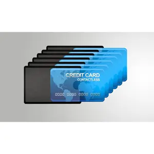 Card Armor Credit Card Holder, 6 Premium RFID Blocking Sleeves with Clear Front for Easy Viewing, Prevent Identity or Financial Theft from High Tech Thieves