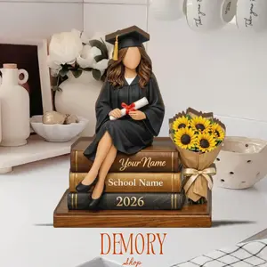 Personalized Graduation Wooden Block, Custom Name Grad Gift, Class Of 2026 Keepsake