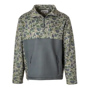 Youth Backwoods Camo Quarter Zip Fleece (R649Y)