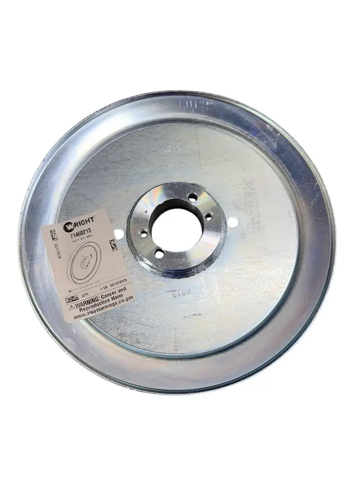 71460213 – Pulley, Deep, Single Split, B Section, H Bushing x 9-1/8" – Wright® (Genuine OEM Part)