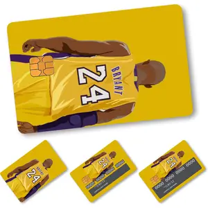 4pcs cross-border product basketball enthusiast-themed credit card personalized decorative stickers for bank cards