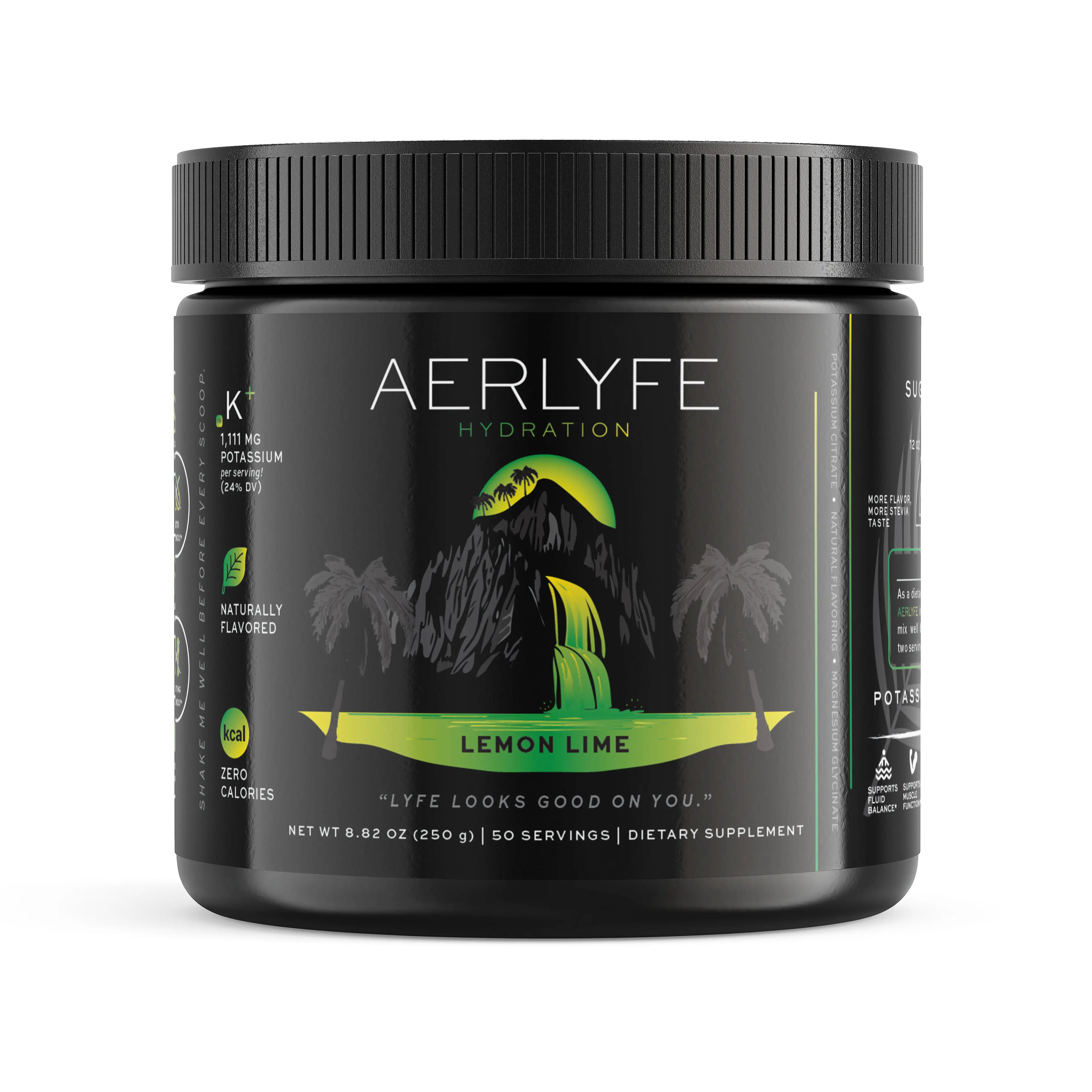AERLYFE Hydration High-Potassium Electrolyte Powder with Magnesium Glycinate - 0 Sugar, 0 Calories, No Maltodextrin - Clean Daily Hydration Drink Mix for Healthcare Dietary Needs Supplement Vitamins Fitness