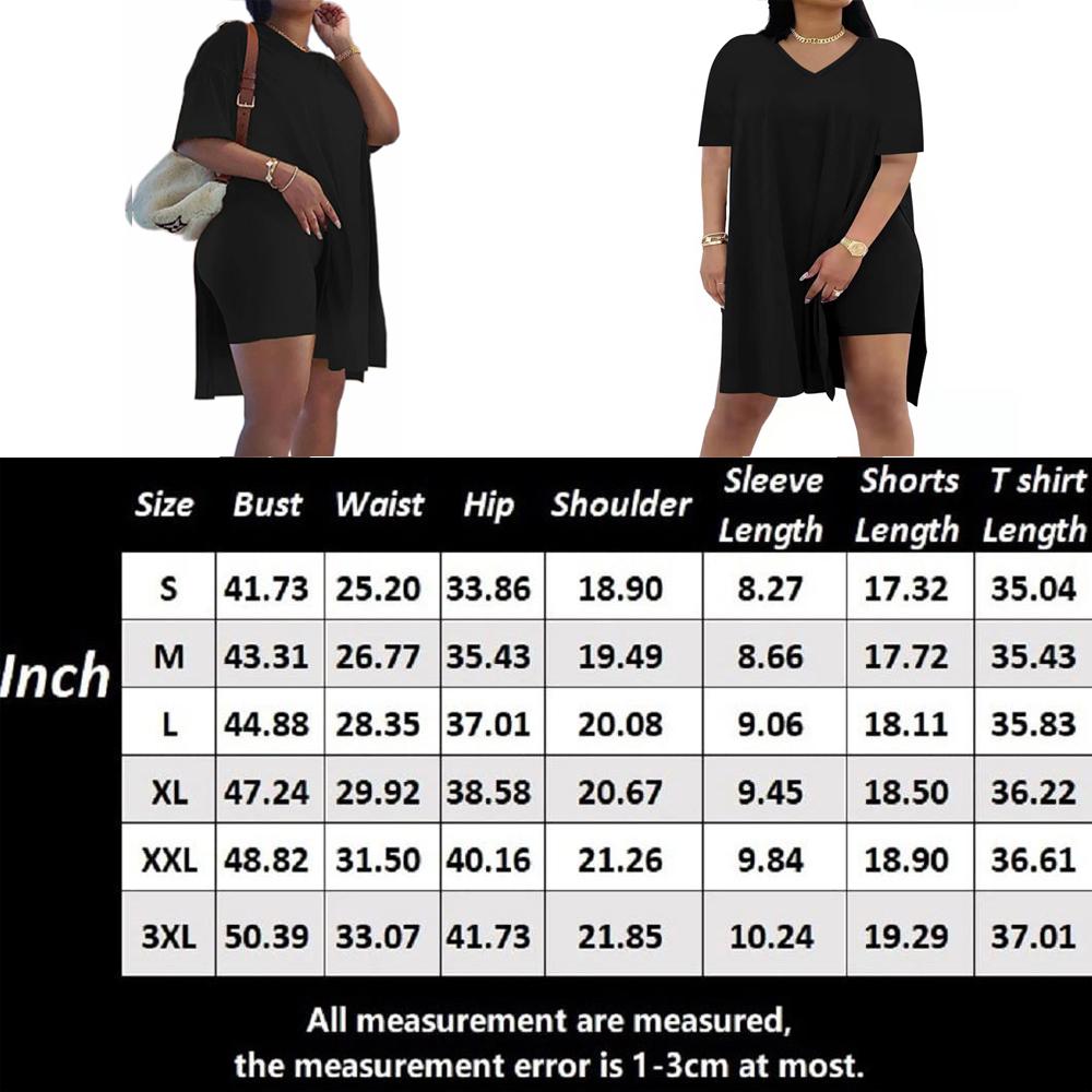 Difanlv Women's 2 Piece Outfits Short Sleeve Tunic Top & Bodycon Shorts, Breathable Loungewear for Outdoor Activities Tracksuit Soft Casual