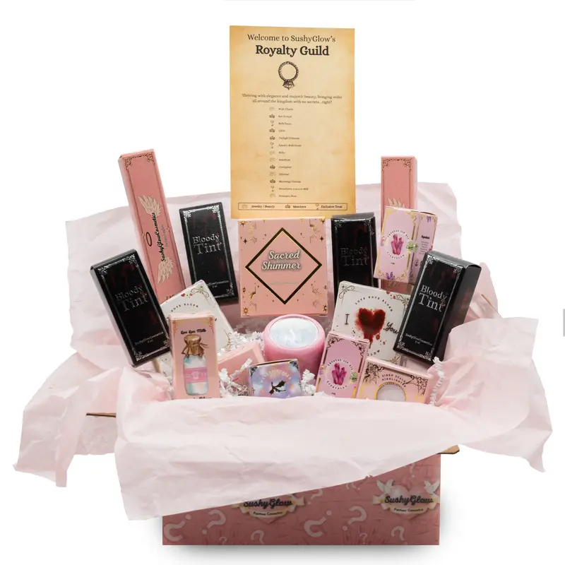 Guild Themed Mystery Box - Makeup - Lipglosses - Lip Stain - Bodyshimmers - Makeup brushes - Blushes