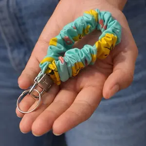 Pooh Scrunchie Keychain with Random Keychain Free - Cute and Functional Accessory for Everyday Use