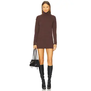 ALL THE WAYS Meryl Sweater Dress in Brown