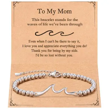 Mom Card Wave Bracelet