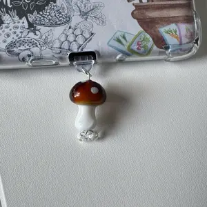 Mushroom Dust Plug Charm for USB-C Port Devices Kindle E-Reader iPhone iPad Phone Unique Mushroom Design Accessory