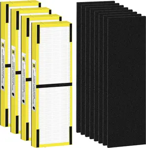 FLT4825 HEPA Filter B Replacement Compatible with G-Guardian Air Purifiers AC4825 AC4300 AC4800 AC4900 AC4850,4 H13 True HEPA Filters+8 Carbon Pre-Filters