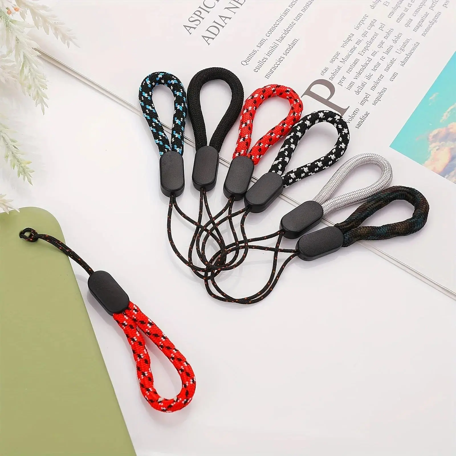 3/5pcs Mobile Phone Strap Short Lanyard for iPhone Cellphone Hold Lanyards Wear-resistant Phone Accessories for Keys ID card Strap Handheld Rope