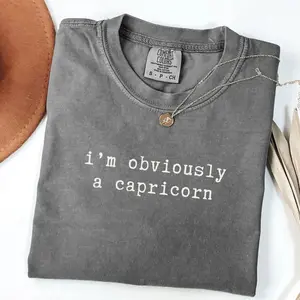Capricorn Shirt, Capricorn Horoscope Sign Shirt, Capricorn Gift, Zodiac Comfort Colors T-shirt - Lauriel Designs