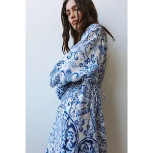 H&M Balloon-sleeved tunic dress