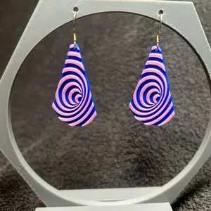 Spiral Earrings - Unique Design with Spiral Pattern