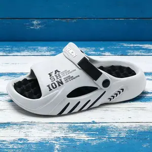 TikTok Viral Men's Massage Clogs Breathable Slip-On Summer Shoes Acupressure Footbed Ultra Comfortable Lightweight Non-Slip Casual Sandals Unisex Chunky Streetwear Beach Garden Slides Daily Wear  Slipper Fashion good guy outdoorfun