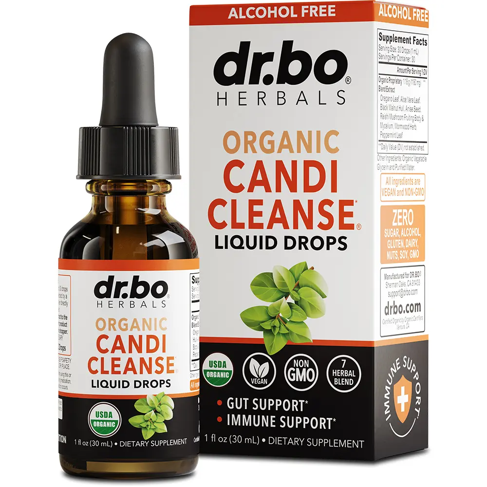 Dr. Bo Candida Cleanse Liquid Drops - Organic Gut and Colon Support Detox -  Oregano, Aloe Vera, Black Walnut, Wormwood - 30 Servings - TikTok Shop