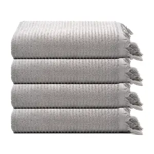 Ribbed Loom Turkish Cotton Terry Hand Towel Bundle
