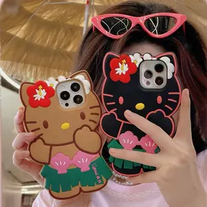 Silicone Hawaii kitty Phone case