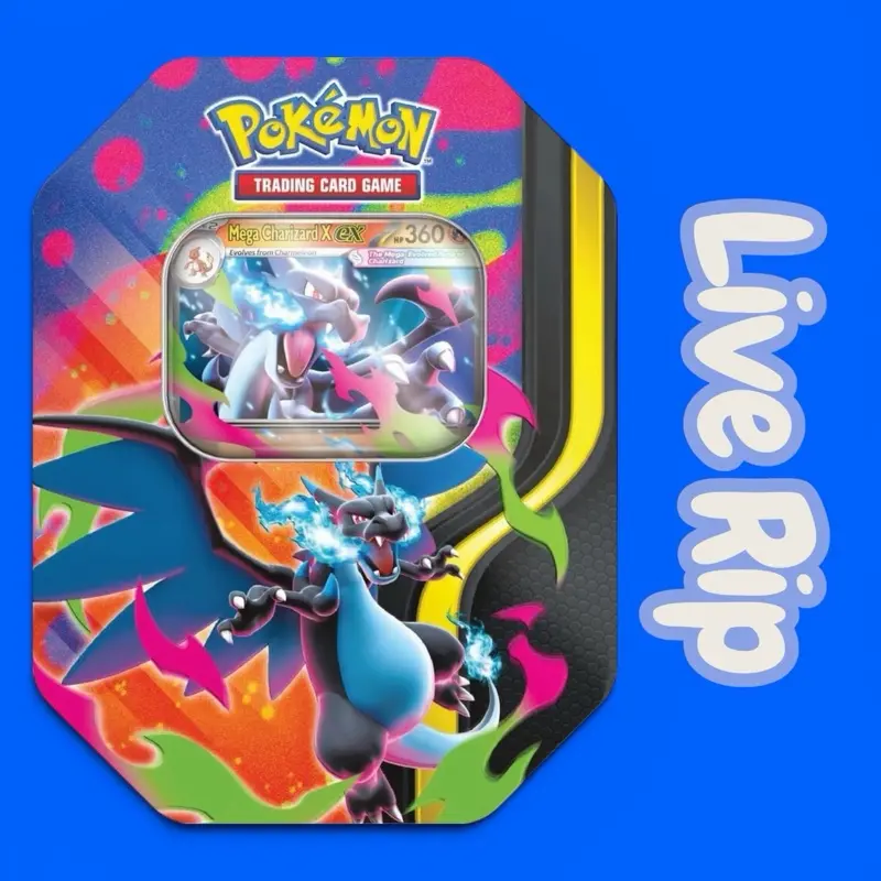 Pokémon TCG: Mega Charizard Tin (X or Y) Miscellaneous Cards & Products (MCAP)