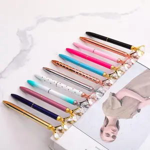 12Pcs Diamond Pens Set,Mixed Colors Fun Fancy Crystal Diamond Pen For Women,Bling Metal Pens,Black Ink Metal Ballpoint Pens,DIY Hand Tools Kits,Springtok