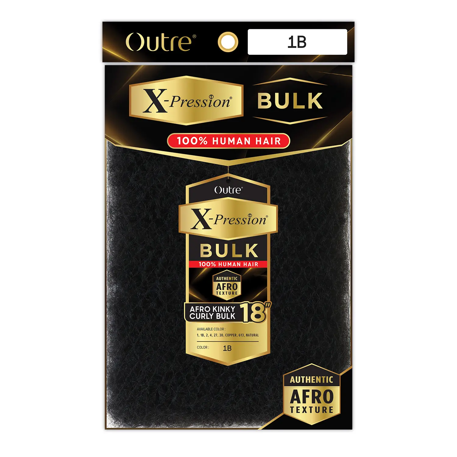 Outre Human Hair Braids X-Pression Afro Kinky Curly Bulk 18"