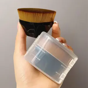 Skincare No Trace Hydrating Liquid Foundation Brush with Box, Hexagon Flat Top Brush for Liquid Makeup, Travel Cosmetic Brush, Makeup Brushes, Summer Essentials, Christmas Gift