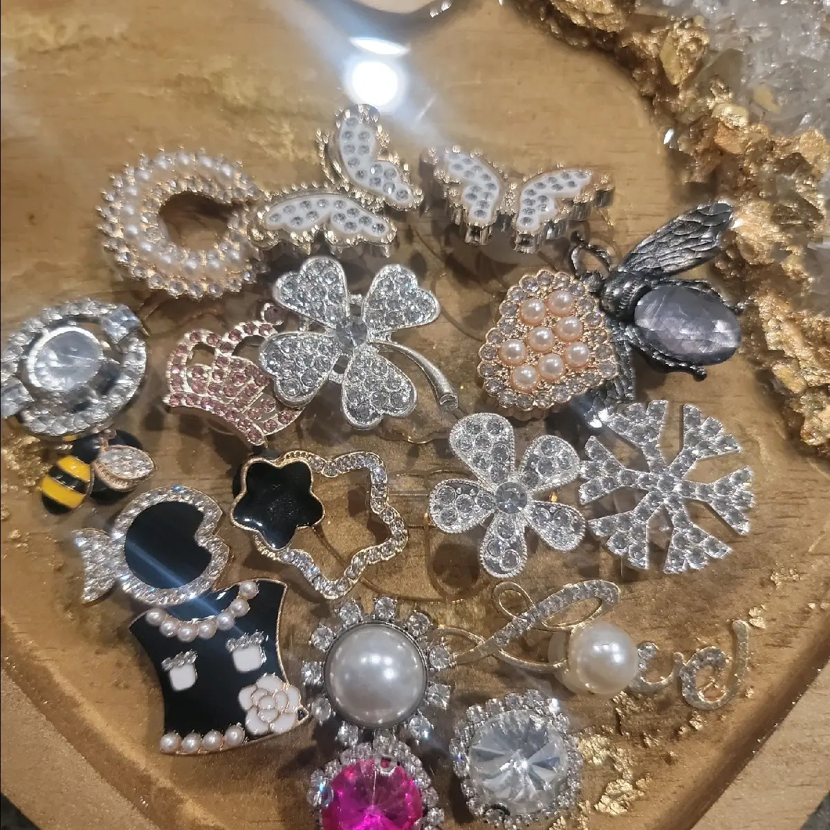 croc bling charms