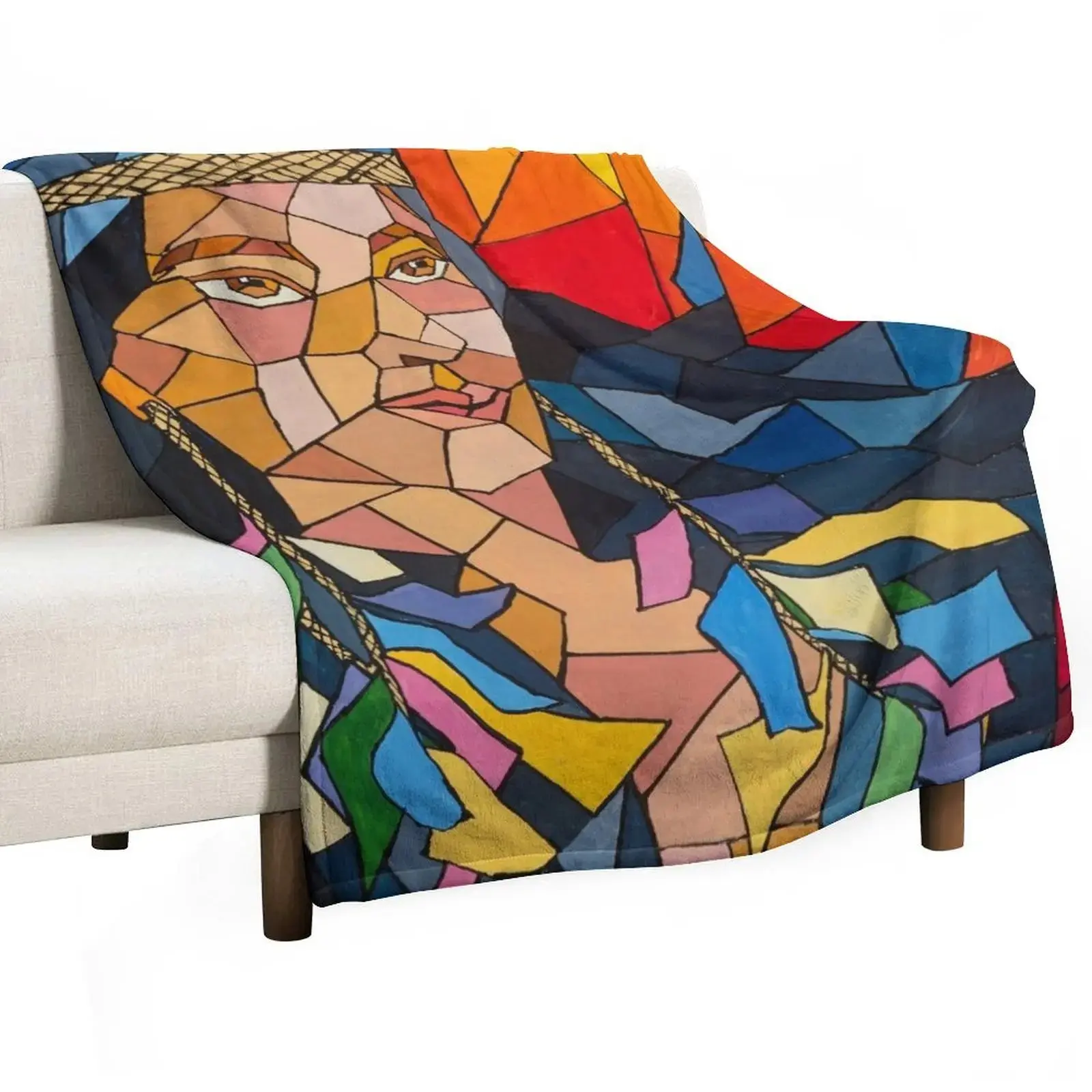 Soufle du Pouvoir Wind of Power Classic Rectangle Throw Blanket - Hotel-Grade, Anti-Pilling Plush Fabric, Portable Travel Airplane Blanket for Warmth, Picnic Use, Keep Warm