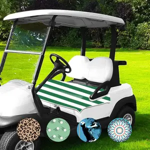 Golf Cart Seat Cover, Golf Cart Seat Towel Blanket with Holes, Super Durable & Soft, Easy Install and Clean, Suitable for Most EZGO, Yamaha & Club Car