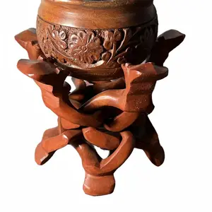 Handmade Wooden Decorative Pot