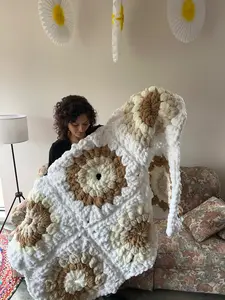 Custom Sunburst Granny Squares | Blanket or Pillow Case!