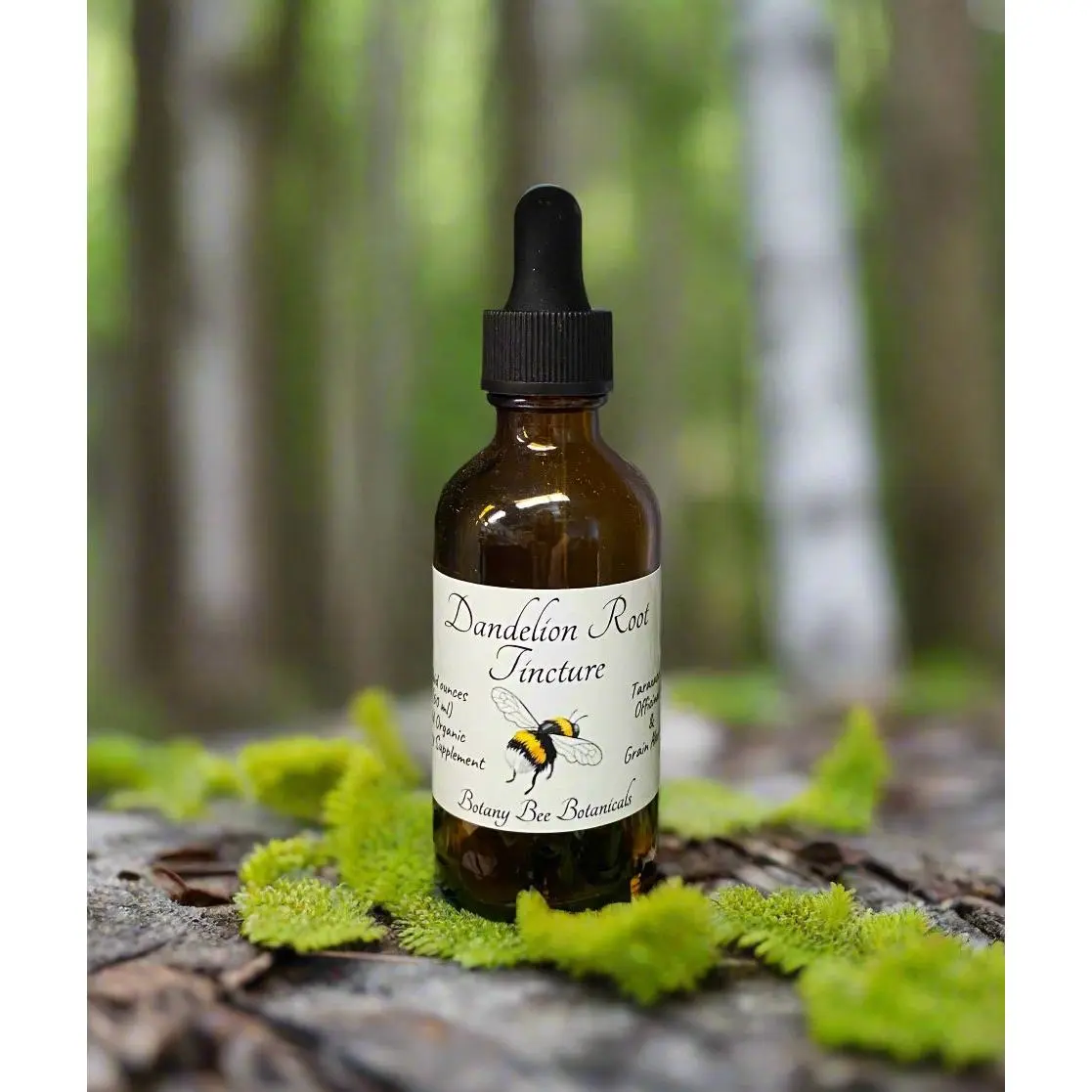Dandelion Root Tincture, Taraxacum Officinale Herbal Extract, 1 oz. or 2 oz. Dropper Bottle
