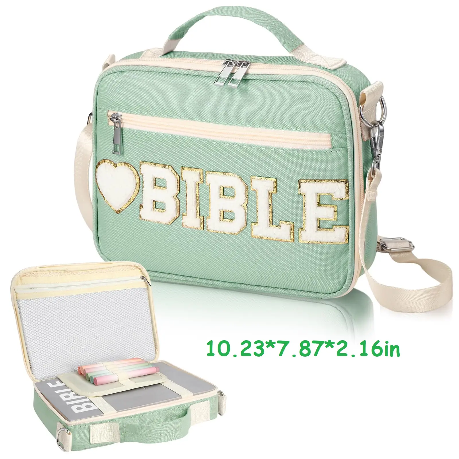 Horizontal, Light Green