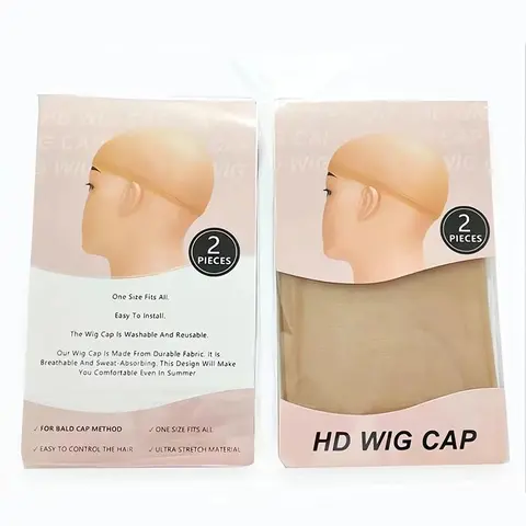MORE FACE Women's Adjustable Thin Profile Lace Wig Cap - Fabric, Easy to Install, One Size Fits All, Reusable, Stretchy, Breathable, Soft Brown Fashion Accessory for Black Women, Daily Hair Extension Essential