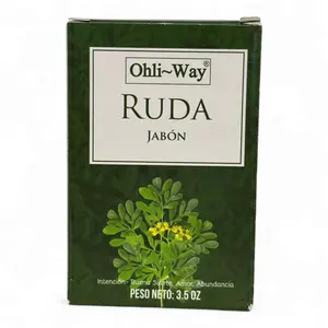 Rue Soap 3.5oz – Ruda Spiritual Jabon for Good Luck, Love & Abundance | Herbal Ritual Cleanse | Ohli-Way