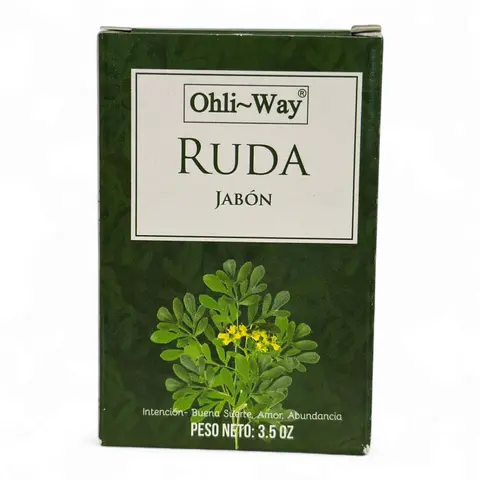 RUDA Rue Soap - 3.5oz Herbal Blend Spiritual Use Cleanser, Bath & Body Care for Good Luck, Love & Abundance, Ohli-Way