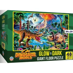 Glow in the Dark - Dinosaur World 48 Piece Floor Puzzle