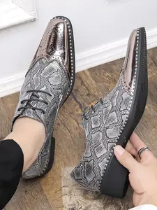 Men's Pointed Toe Lace-Up Chelsea Boots, Stylish Casual Shoes, Comfortable Round Toe Design, Perfect for Daily Wear