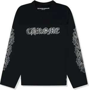 Chrome Hearts Stadium Mesh L/S Warm Up Jersey Black