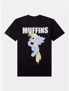 My Little Pony Muffins T-Shirt, Short Sleeve Crew Neck T-Shirt, Fitted, Pull On, Casual, Unisex Cotton T-Shirt