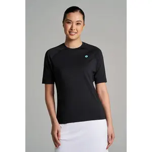 Women's Devi Short Sleeve Fitness Shirt | Black